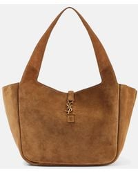 Saint Laurent - Sac Le 5 A 7 Bea En Daim - Lyst