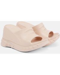 Givenchy - Marshmallow Wedge Slides - Lyst