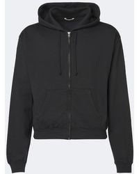 AURALEE - Cotton, Wool, And Silk Zip-Up Hoodie - Lyst