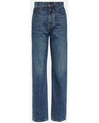 Khaite - High-Rise Straight Jeans Albi - Lyst