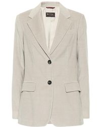 Loro Piana Blazer in cotone e cashmere - Neutro