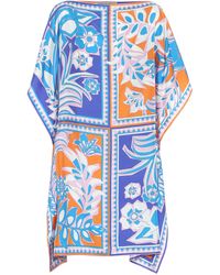 Emilio Pucci Printed Silk Kaftan - Blue