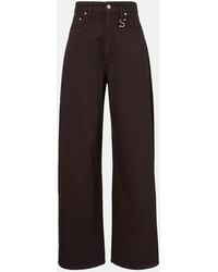 Sportmax - Jean Ample Siamese A Taille Mi-Haute En Denim - Lyst