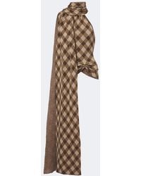 AYA MUSE - Kae Scarf-Detail Plaid Halterneck Top - Lyst