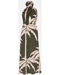 Johanna Ortiz - Printed Cutout Maxi Dress - Lyst
