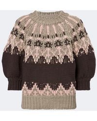 Altuzarra - Marty Fair Isle Cotton Sweater - Lyst