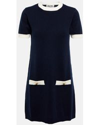 Miu Miu - Minikleid Aus Kaschmir - Lyst