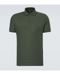 Loro Piana - Brentwood Cotton-Blend Pique Polo Shirt - Lyst