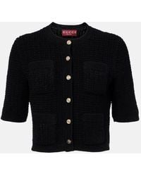 Gucci - Cropped-Cardigan Aus Einem Baumwollgemisch - Lyst