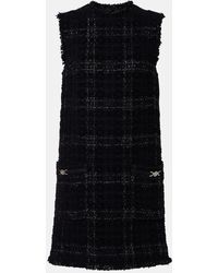 Versace - Medusa '95 Cotton-Blend Tweed Minidress - Lyst