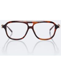 Gucci - Horsebit Navigator Glasses - Lyst