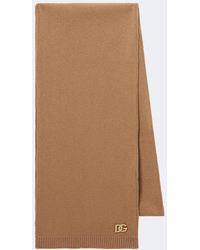Dolce & Gabbana - Echarpe Dg En Laine Vierge A Ornements - Lyst