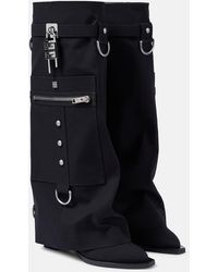 Givenchy - Stivali Shark Lock Cowboy con tasca e fibbie - Lyst