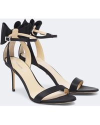 Mach & Mach - Le Cadeau Bow-Detail Satin Sandals - Lyst