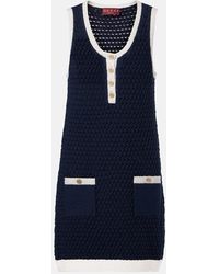 Gucci - Knitted Cotton-Blend Minidress - Lyst