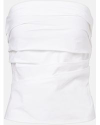 Proenza Schouler - Label Maisy Cotton-Blend Tube Top - Lyst