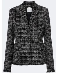 Erdem - Checked Cotton-Blend Tweed Jacket - Lyst