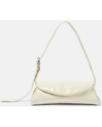 Jil Sander - Schultertasche Cannolo Aus Leder - Lyst