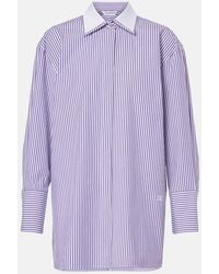 Max Mara - Tubinga Striped Poplin Shirt - Lyst