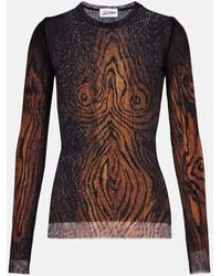 Jean Paul Gaultier - Wood Trompe L'Oil Tulle Top - Lyst