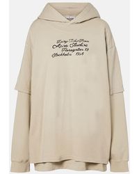 Acne Studios - Layered Cotton Sweatshirt - Lyst
