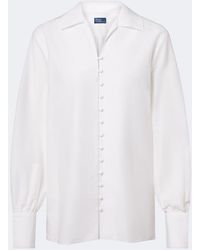 Polo Ralph Lauren - Cotton And Silk Blouse - Lyst