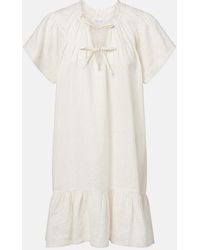 Velvet - Livvy Linen Minidress - Lyst