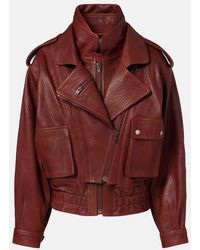 Isabel Marant - Chaqueta Bomber Aneli De Piel - Lyst