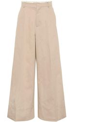 Marni Pantaloni in cotone e lino - Neutro