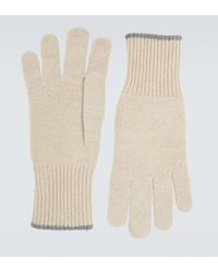 Brunello Cucinelli Handschuhe aus Kaschmir - Mehrfarbig