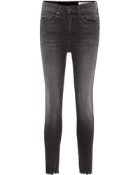 Rag & Bone High-Rise Jeans Ankle Skinny - Mehrfarbig