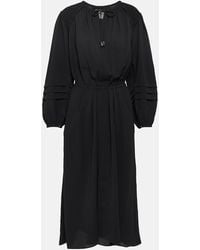 Isabel Marant - Lydie Ruched Crepe Midi Dress - Lyst