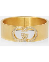 Gucci - Gg Crystal-Embellished Bangle - Lyst