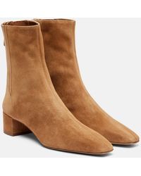Aquazzura - Ankle Boots Saint Honore 35 Aus Veloursleder - Lyst