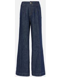 FRAME - High-Rise Wide-Leg Jeans - Lyst