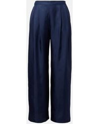 Asceno - Pantalones Anchos Isola De Seda - Lyst