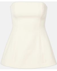 STAUD - Silvia Strapless Top - Lyst