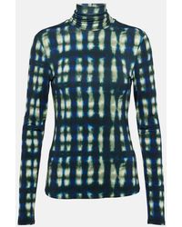 Proenza Schouler - Label Audrey Tie-Dye Turtleneck Top - Lyst
