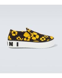 Marni - X Carhartt Floral Slip-on Sneakers - Lyst