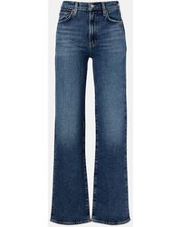 Agolde - Harper Mid-Rise Straight Jeans - Lyst