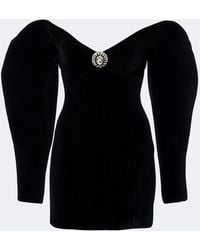 David Koma - Off-Shoulder Velvet Minidress - Lyst