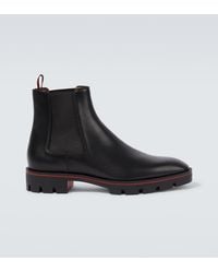 Christian Louboutin - Alpinosol Leather Chelsea Boots - Lyst
