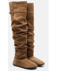 Christen - Big Boot Suede Over-The-Knee Boots - Lyst