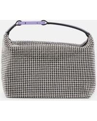 Eera - Eera Moonbag Embellished Mesh Shoulder Bag - Lyst