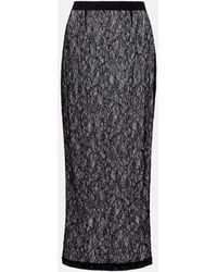 Wardrobe NYC - Sheer Lace Midi Skirt - Lyst