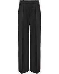 Wardrobe NYC - Pleated Virgin Wool Wide-Leg Pants - Lyst