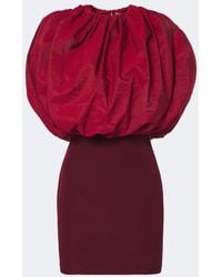 Magda Butrym - Draped Silk-Blend Minidress - Lyst