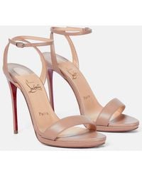 Christian Louboutin - Loubi Queen 120 Leather Sandals - Lyst