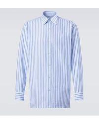 Charvet - Striped Cotton Poplin Shirt - Lyst
