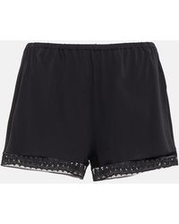 Eres - Sylvie Lace-trimmed Shorts - Lyst